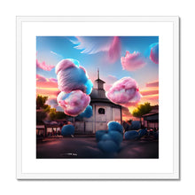 Ladda upp bild till gallerivisning, Cotton Candy Church/Österåkerskyrkan Framed &amp; Mounted Print
