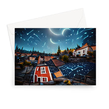 Load image into Gallery viewer, Båtstorps Starry Night Sky Greeting Card
