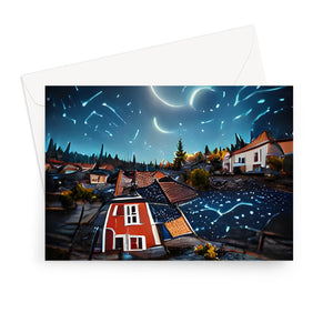 Båtstorps Starry Night Sky Greeting Card