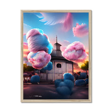 Ladda upp bild till gallerivisning, Cotton Candy Church/Österåkerskyrkan Framed Print
