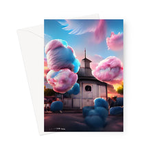 Load image into Gallery viewer, Cotton Candy Church/Österåkerskyrkan Greeting Card
