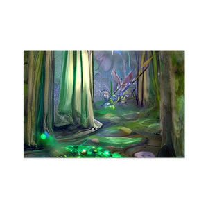 Emerald Green Swedish Forest Fine Art Print