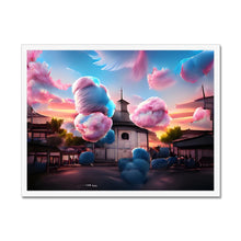 Load image into Gallery viewer, Cotton Candy Church/Österåkerskyrkan Framed Print
