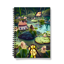 Load image into Gallery viewer, Water Lilly Fairy Village Notebook
