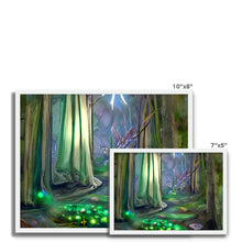 Ladda upp bild till gallerivisning, Emerald Green Swedish Forest Framed Photo Tile
