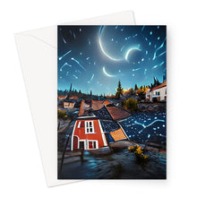 Ladda upp bild till gallerivisning, Båtstorps Starry Night Sky Greeting Card
