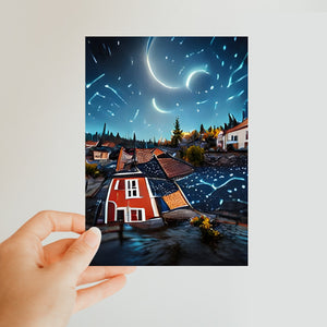 Båtstorps Starry Night Sky Classic Postcard
