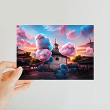 Load image into Gallery viewer, Cotton Candy Church/Österåkerskyrkan Classic Postcard
