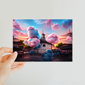 Cotton Candy Church/Österåkerskyrkan Classic Postcard