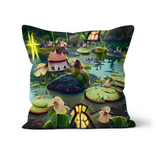 Load image into Gallery viewer, Water Lilly Fairy Village Cushion
