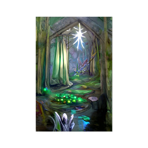 Emerald Green Swedish Forest Fine Art Print