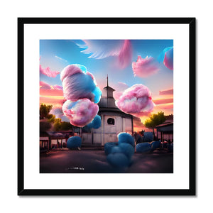 Cotton Candy Church/Österåkerskyrkan Framed & Mounted Print