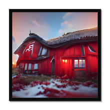 Load image into Gallery viewer, Gammal svensk bondgård / Old Swedish Farmhouse Framed Print
