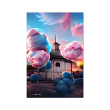 Ladda upp bild till gallerivisning, Cotton Candy Church/Österåkerskyrkan Fine Art Print
