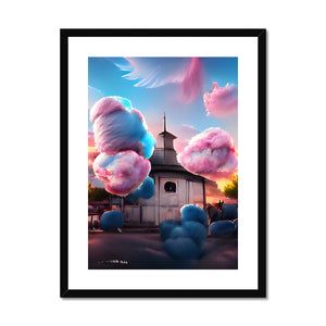 Cotton Candy Church/Österåkerskyrkan Framed & Mounted Print