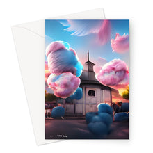Ladda upp bild till gallerivisning, Cotton Candy Church/Österåkerskyrkan Greeting Card
