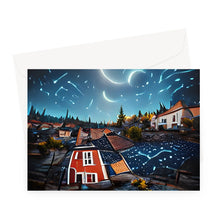 Ladda upp bild till gallerivisning, Båtstorps Starry Night Sky Greeting Card
