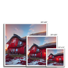 Load image into Gallery viewer, Gammal svensk bondgård / Old Swedish Farmhouse Framed Print
