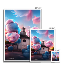 Ladda upp bild till gallerivisning, Cotton Candy Church/Österåkerskyrkan Framed Print
