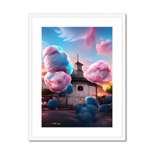 Load image into Gallery viewer, Cotton Candy Church/Österåkerskyrkan Framed &amp; Mounted Print
