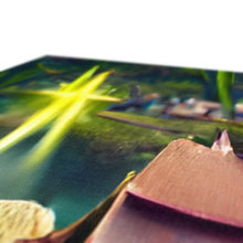 Ladda upp bild till gallerivisning, Water Lilly Fairy Village Canvas
